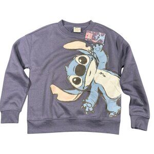 Walt Disney Lilo And Stitch XS Sweater Blue Graphic Pullover Primark